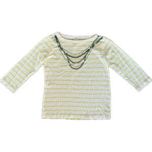 Crewcuts Striped Long Sleeve Tee with Crystals